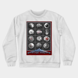 CLASSIC CAR CHROME HUBCAP COLLECTION Crewneck Sweatshirt